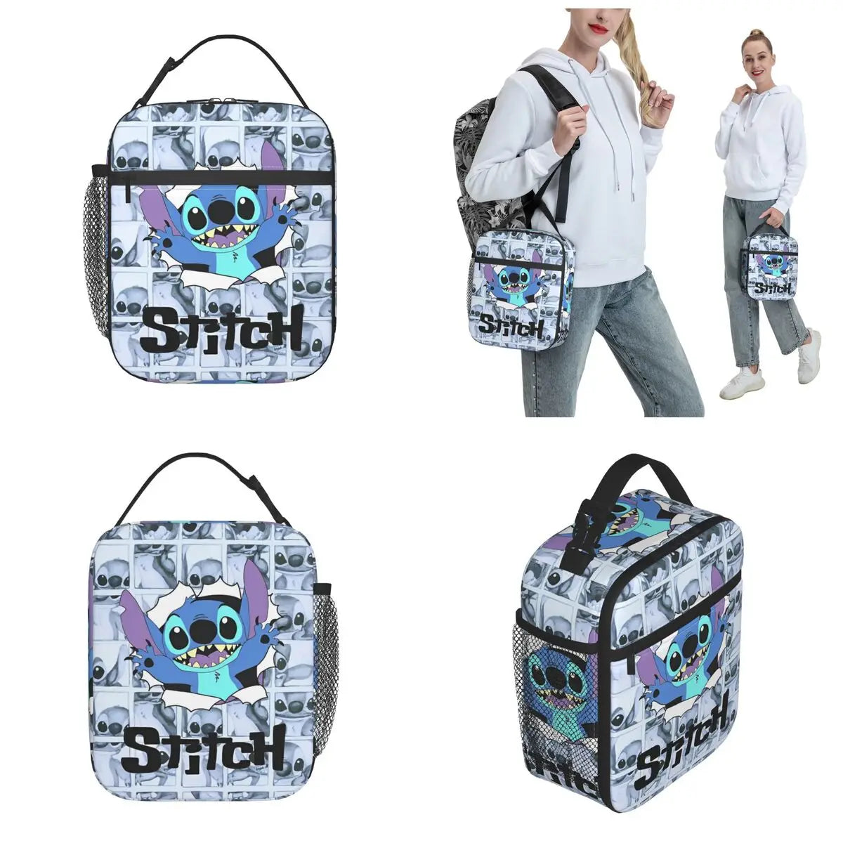 Stitch Insulated Lunch Bags Storage Food Box