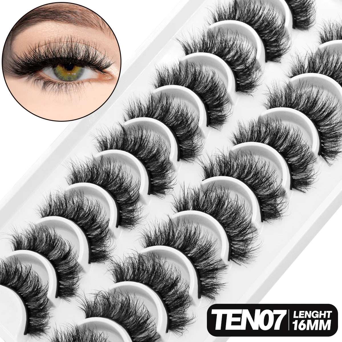 GROINNEYA 5/10 pairs 3D Lashes