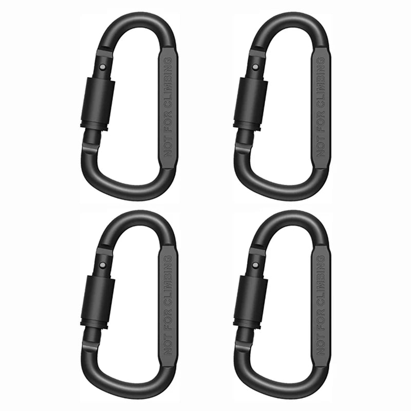 Carabiner Set For Key, Camping Survival, EDC Outdoor Keychain, Clip Alloy Aluminum Tactical