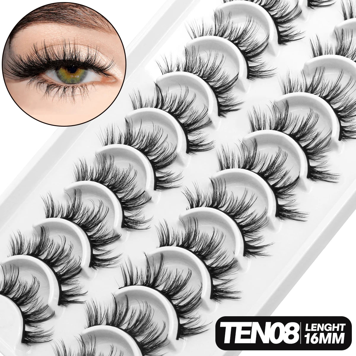 GROINNEYA 5/10 pairs 3D Lashes