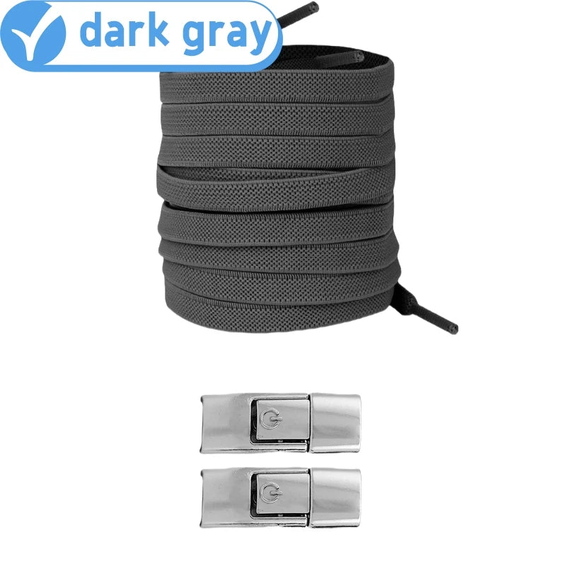 No Tie Elastic Shoe Laces - 8mm Widened