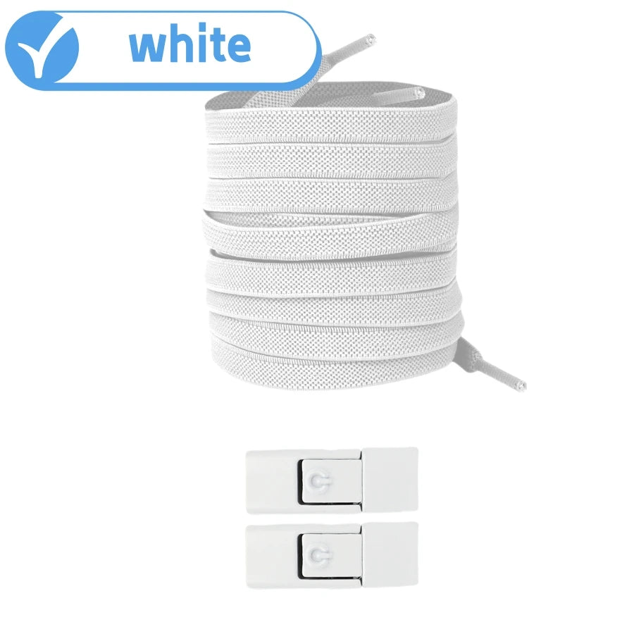 No Tie Elastic Shoe Laces - 8mm Widened