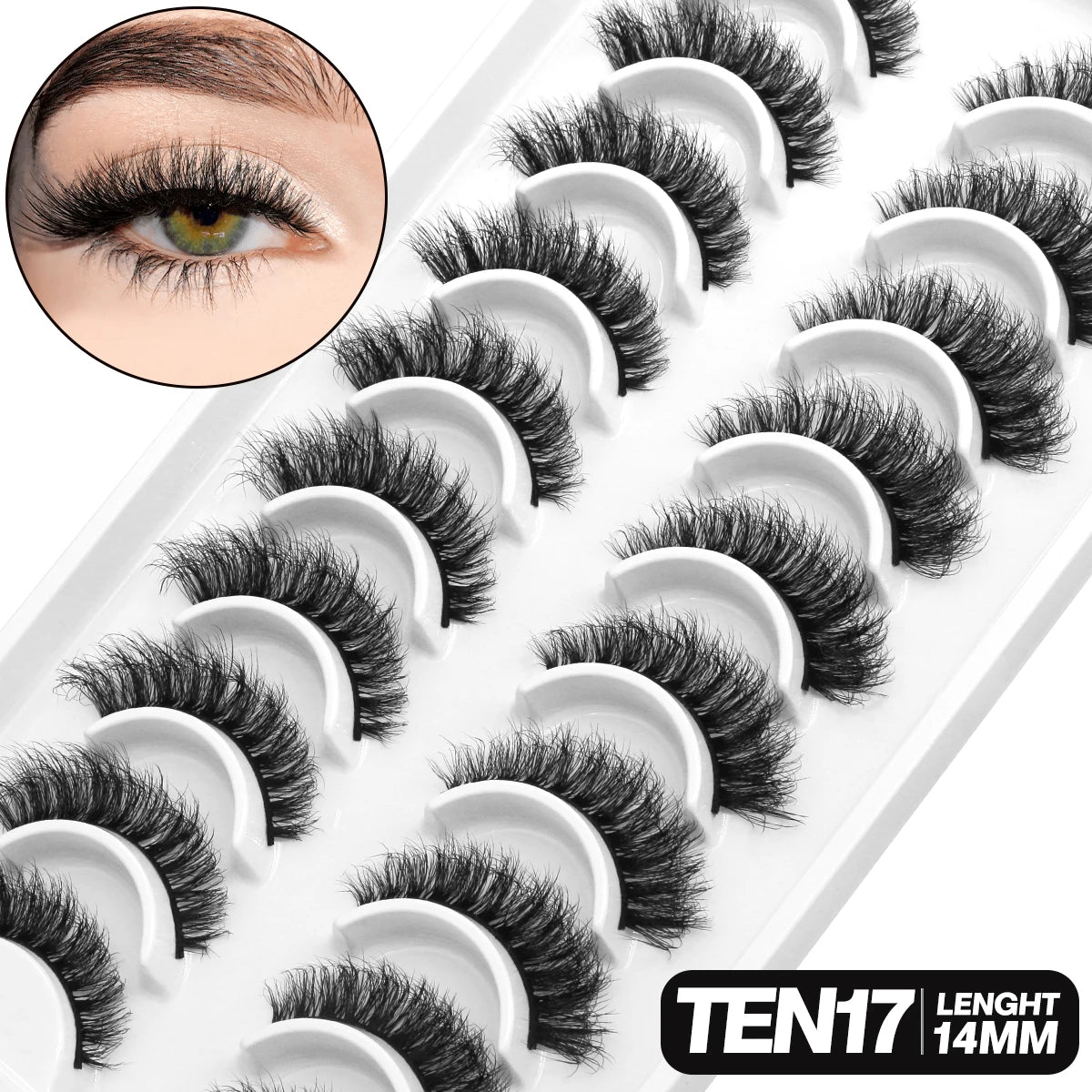 GROINNEYA 5/10 pairs 3D Lashes