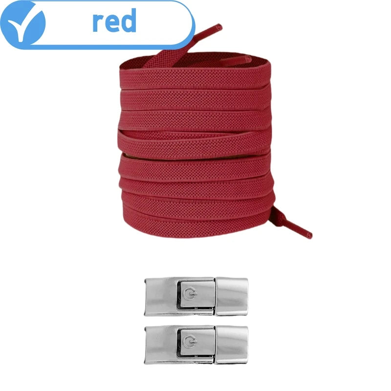 No Tie Elastic Shoe Laces - 8mm Widened