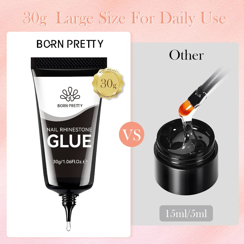 BORN PRETTY 30ml Rhinestones Glue Nail Gel