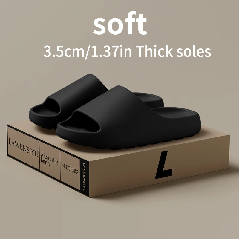 Coconut Slippers Cloud Thick-soled Sandals Summer Fashion Soft Bottom Beach Men Slippers Women's Sandals  EVA Slides
