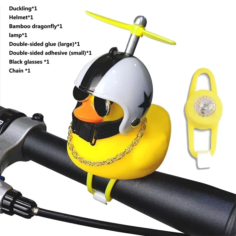 Yellow Duck Bicycle Handlebar, Car Hood, Kid's Helmet Accessory