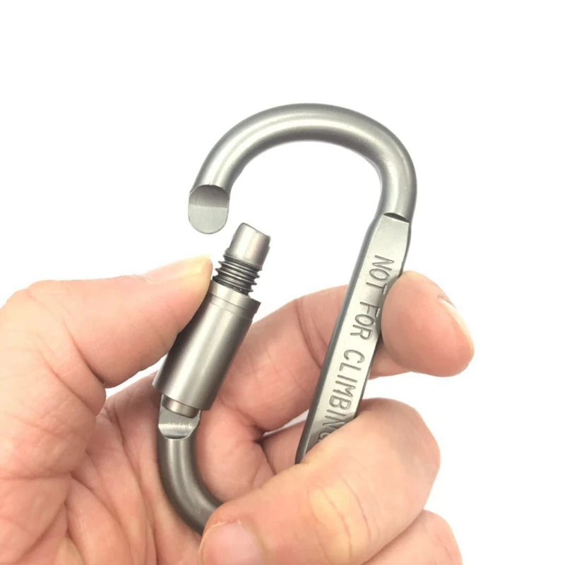 Carabiner Set For Key, Camping Survival, EDC Outdoor Keychain, Clip Alloy Aluminum Tactical