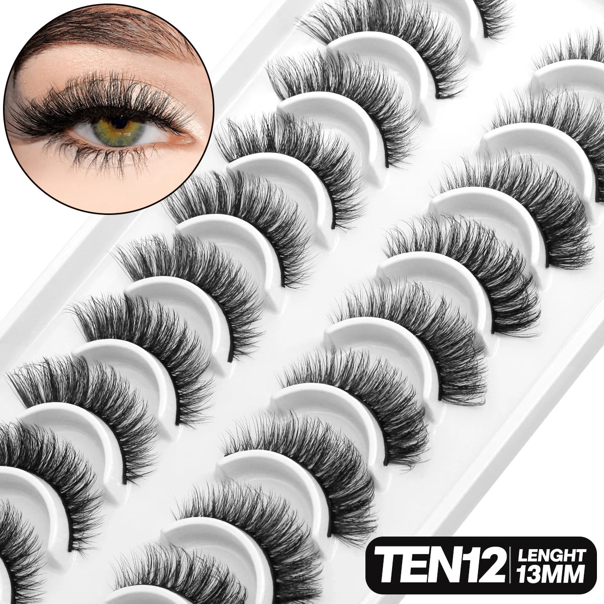GROINNEYA 5/10 pairs 3D Lashes