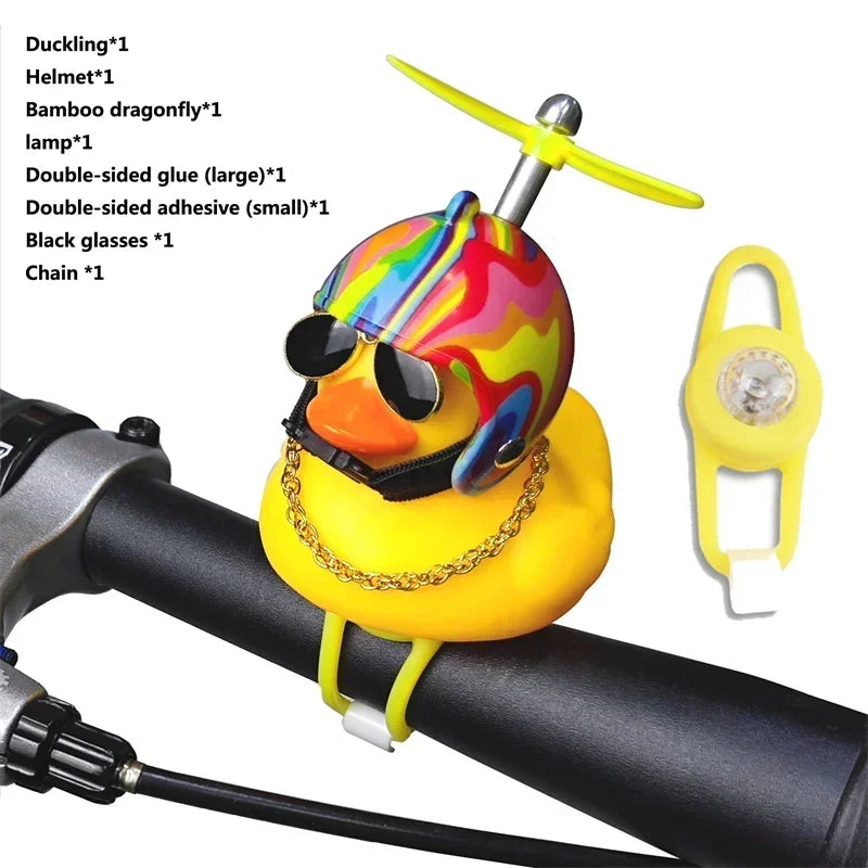 Yellow Duck Bicycle Handlebar, Car Hood, Kid's Helmet Accessory