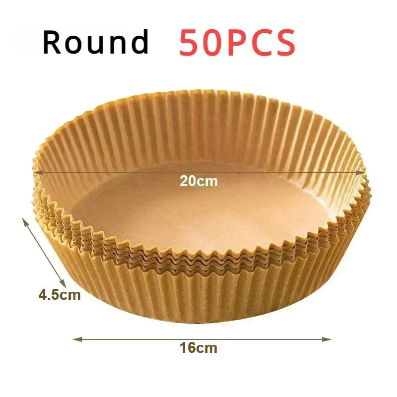 50/100pcs Special Paper for Air Fryer, Oil Absorbing Paper