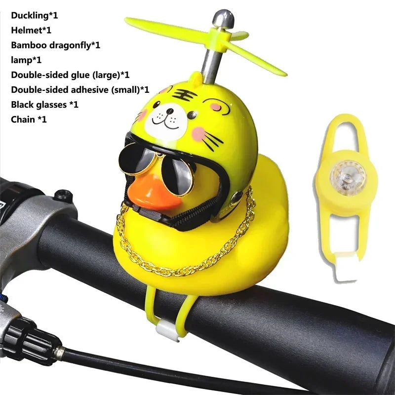 Yellow Duck Bicycle Handlebar, Car Hood, Kid's Helmet Accessory