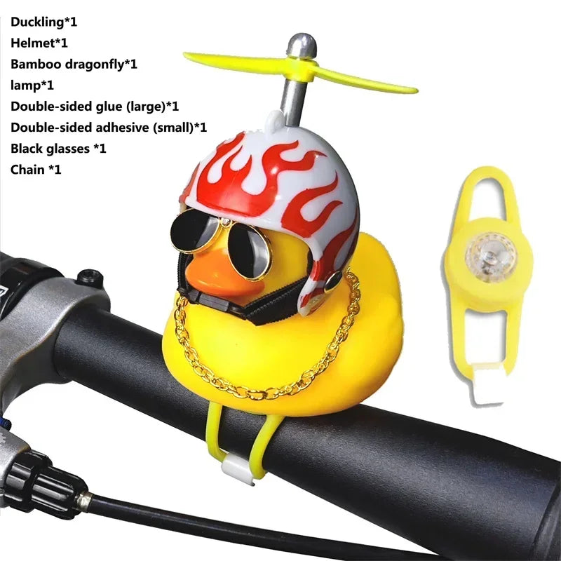 Yellow Duck Bicycle Handlebar, Car Hood, Kid's Helmet Accessory