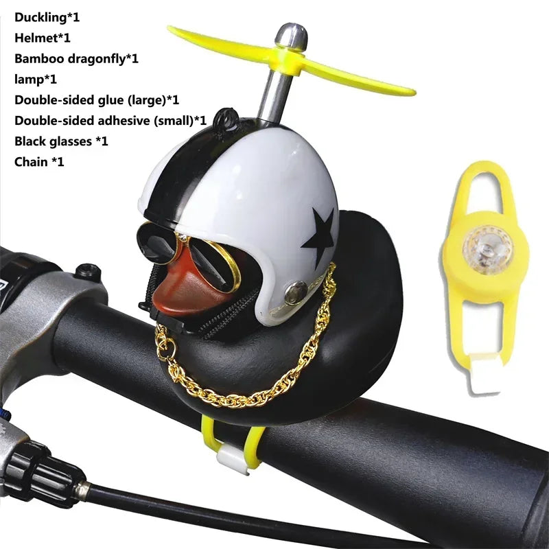 Yellow Duck Bicycle Handlebar, Car Hood, Kid's Helmet Accessory