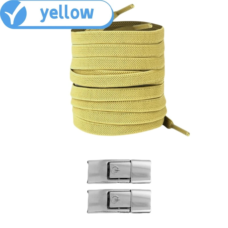 No Tie Elastic Shoe Laces - 8mm Widened