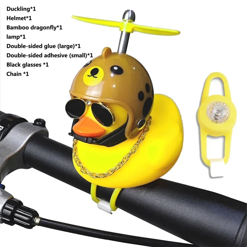 Yellow Duck Bicycle Handlebar, Car Hood, Kid's Helmet Accessory